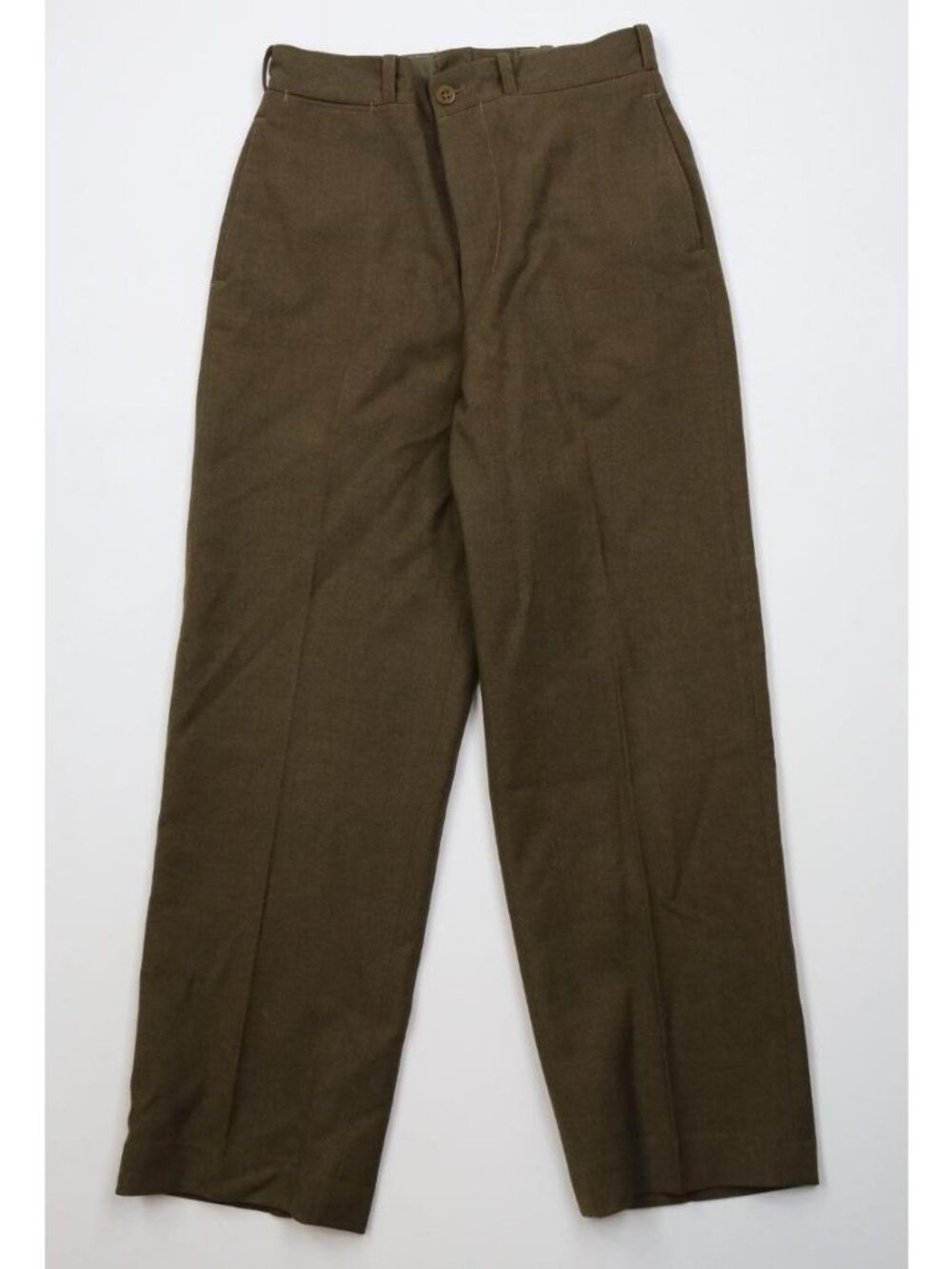 Vtg 40s WWII Mens 30x31 OD Dark Shade Wool US Military Pants M1944 French Made